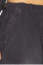 view 7 of 7 Turned Down Cargo Pant in Washed Jet Black