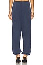 view 4 of 6 Pleated Graphic Sweatpant in Vintage Navy