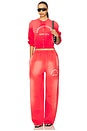 view 5 of 6 Articulated Leg Sweatpant in Sunfade Bombshell