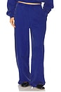 view 1 of 7 Articulated Leg Sweatpant in Washed Scuba Blue