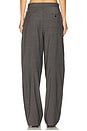 view 4 of 6 Mid-rise Trouser With Chain in Dark Grey Melange