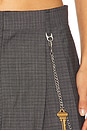 view 6 of 6 Mid-rise Trouser With Chain in Dark Grey Melange
