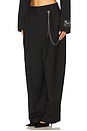 view 3 of 6 Mid-rise Trouser With Chain in Black