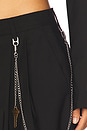 view 6 of 6 Mid-rise Trouser With Chain in Black