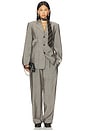 view 5 of 6 Mid Rise Tailored Pant in Mink Melange