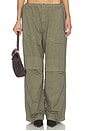 view 1 of 6 Cargo Pant With Articulated Pockets in Washed Army Green