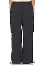 view 4 of 6 PANTALON MID RISE CARGO WITH INTERNAL LOGO in Jet Black