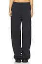 view 1 of 6 Mid-Rise Relaxed Sweatpant in Black