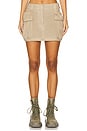 view 1 of 6 Big Pocket Cargo Mini Skirt in Safari