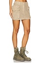 view 2 of 6 Big Pocket Cargo Mini Skirt in Safari