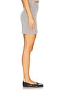 view 3 of 6 Mini Skirt With Embossed Logo in Washed Grey