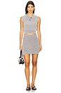 view 5 of 6 Mini Skirt With Embossed Logo in Washed Grey
