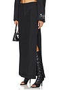 view 1 of 6 Mid Rise Tailored Maxi Skirt in Black