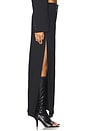 view 3 of 6 Mid Rise Tailored Maxi Skirt in Black