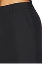 view 6 of 6 Mid Rise Tailored Maxi Skirt in Black