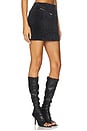 view 2 of 6 Low Rise Mini Skirt in Black