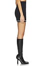 view 3 of 6 Logo Ribbed Mini Skirt in Black