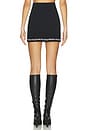 view 4 of 6 Logo Ribbed Mini Skirt in Black
