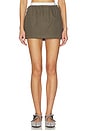view 1 of 6 Mini Logo Skirt in Army Green
