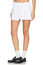 view 3 of 6 FALDA PLEATED WRAP MINI in Vintage White