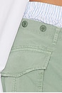 view 7 of 7 FALDA SKIRT in Washed Green Bay