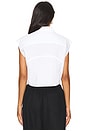 view 3 of 5 CAMISA BOTONES T BY CROPPED SLEEVELESS in White