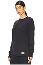 view 2 of 5 Waffle Crew Neck Long Sleeve in Washed Black