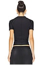 view 3 of 5 Short Sleeve Rashguard Top in Black
