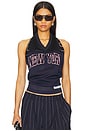 view 1 of 5 Cowl Sport Jersey Tank in Navy