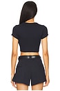 view 3 of 4 Cropped Short Sleeve Tee in Navy