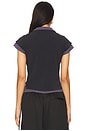 view 3 of 4 Layered Shrunken Polo in Washed Navy & Washed Blue