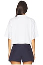 view 3 of 5 Cropped Polo T-shirt in Vintage White