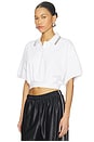 view 2 of 5 Relaxed Cropped Polo in White