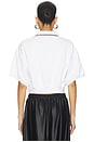 view 3 of 5 Relaxed Cropped Polo in White