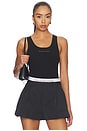 view 1 of 4 Racer Tank With Jacquard Logo in Black