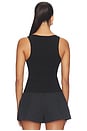 view 3 of 4 Racer Tank With Jacquard Logo in Black