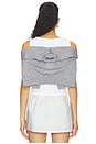 view 3 of 4 Pre-styled Tank Top With Draped Cardigan in Heather Grey & White