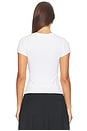 view 4 of 5 T-SHIRT FITTED WITH HOTFIX CARD GRAPHIC in White