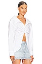 view 2 of 4 Butterfly Pull Up Button Down Shirt in White