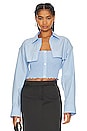 view 1 of 4 TWINSET COM CAMISA E TOP FRANZIDO in Chmbray Blue