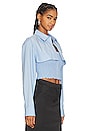 view 2 of 4 TWINSET COM CAMISA E TOP FRANZIDO in Chmbray Blue