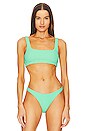 view 1 of 4 Bikini Top with Square Neckline in Mint Julep