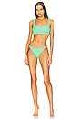 view 4 of 4 Bikini Top with Square Neckline in Mint Julep