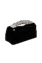 view 3 of 7 Scrunchie Crystal Handle Small Bag in Black
