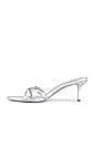 view 5 of 5 Lucienne 65 Strappy Sandal in Metallic Silver