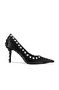 view 1 of 5 Delphine 85 Crystal Stud Pump in Black