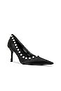 view 2 of 5 Delphine 85 Crystal Stud Pump in Black