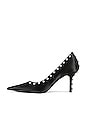 view 5 of 5 Delphine 85 Crystal Stud Pump in Black