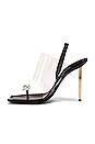 view 5 of 6 Kaia Crystal Logo Heel in Black