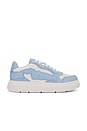 view 1 of 6 Puff Low Top Sneaker in White & Blue